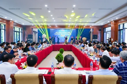 Quang cảnh hội nghị phóng viên thường trú Báo Nhân Dân năm 2024. (Ảnh: Thành Đạt)