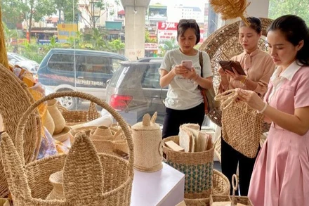 Khách tham quan tại triển lãm.