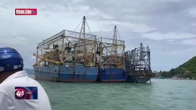 Tàu 67 nằm bờ, bị trộm cắp thiết bị