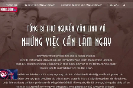 Khai trương Trang thông tin đặc biệt về Tổng Bí thư Nguyễn Văn Linh