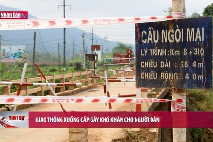 Giao thông xuống cấp gây khó khăn cho người dân