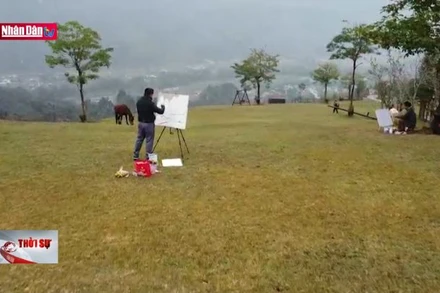 Hội trại vẽ tranh trực họa "Hà Giang - Nơi gặp gỡ đất trời"