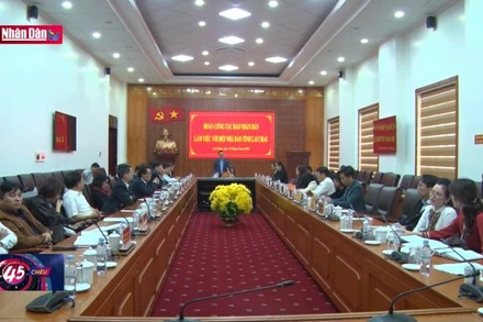 Tổng Biên tập Báo Nhân Dân làm việc tại Lai Châu