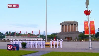 Thiêng liêng Lễ Chào cờ sáng 2-9 tại Quảng trường Ba Đình
