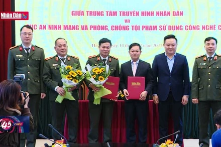 Ký kết phối hợp công tác giữa Truyền hình Nhân Dân và Cục An ninh mạng