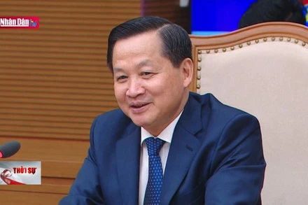 Phó Thủ tướng Lê Minh Khái gặp mặt Chủ tịch ngân hàng Hàn Quốc