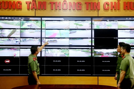 Toàn bộ các khu vực tại Khu di tích lịch sử Đền Hùng được giám sát chặt chẽ qua hệ thống camera an ninh.