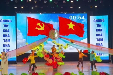 Một tiết mục truyền thông ấn tượng tại hội thi.