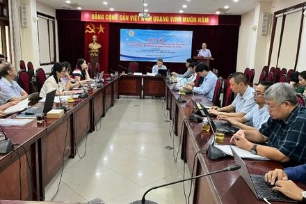 Quang cảnh hội thảo "Phát triển xã hội vùng biên giới đất liền theo hướng bền vững và định hướng giải pháp".