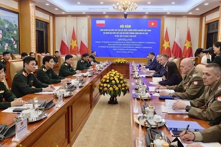 Quang cảnh cuộc hội đàm.