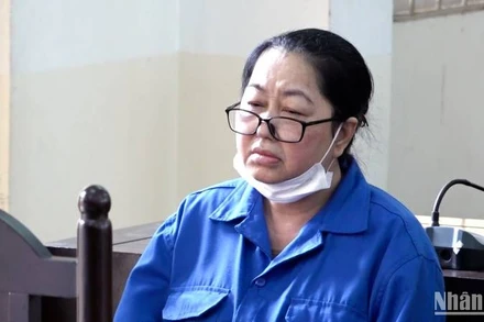 Bị cáo Nguyễn Thị Kim Hạnh lãnh mức án 13 năm tù.