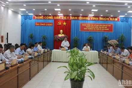 Đoàn kiểm tra của Ban Bí thư làm việc với Tỉnh ủy An Giang.