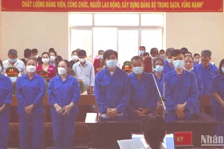 Các bị cáo trong đường dây đánh bạc gần 1.000 tỷ đồng.