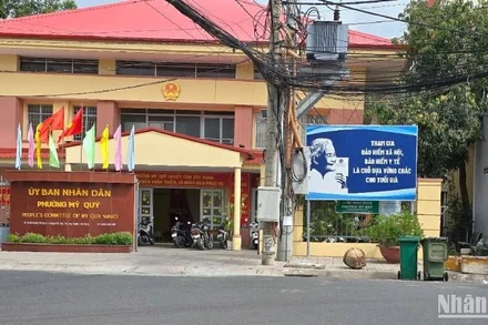 Một góc phường Mỹ Quý.