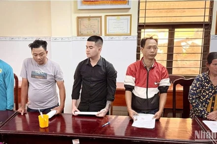 Các đối tượng liên quan trong vụ án.