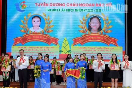 Tuyên dương thiếu nhi đạt danh hiệu Cháu ngoan Bác Hồ cấp tỉnh.