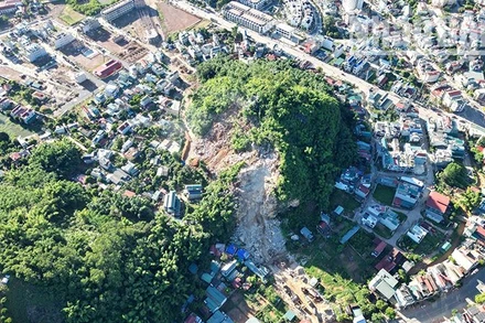 Tuyến đường Hoàng Quốc Việt-Mé Ban-Trần Đăng Ninh khởi công từ ngày 20/12/2022 và cần phải phá 1 quả núi.