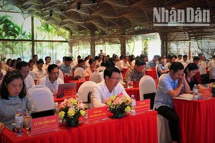 Các đại biểu tham dự hội nghị công bố kết quả Chỉ số năng lực cạnh tranh cấp sở, ngành và cấp huyện, thị xã, thành phố của tỉnh Sơn La năm 2024.