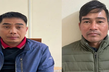 Các bị can bị Công an bắt giữ.