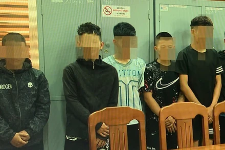 Các thanh niên liên quan vụ tai nạn giao thông bị bắt giữ.