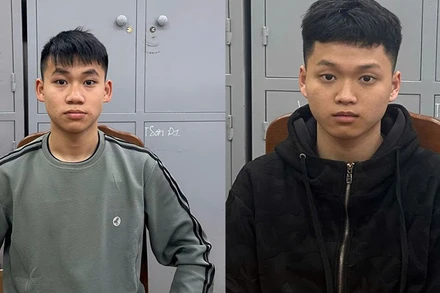 Hai đối tượng bị Công an bắt giữ.