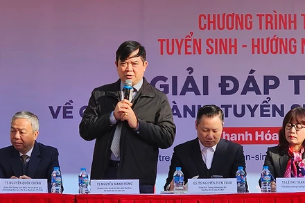 Đại diện Vụ Giáo dục đại học thông tin về điểm mới kỳ thi tuyển sinh năm 2025.