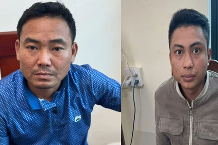 Hai đối tượng bị Công an bắt giữ.