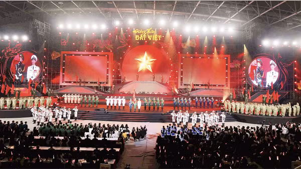 Chương trình chính luận nghệ thuật đặc biệt Đường xuân đất Việt 2026 - Hội tụ do Trung tâm Phát thanh-Truyền hình Quân đội thực hiện.