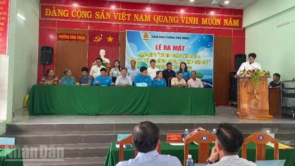 Lễ ra mắt Mô hình Công đoàn tham gia bảo vệ môi trường sạch tại khu dân cư giai đoạn 2025-2030.