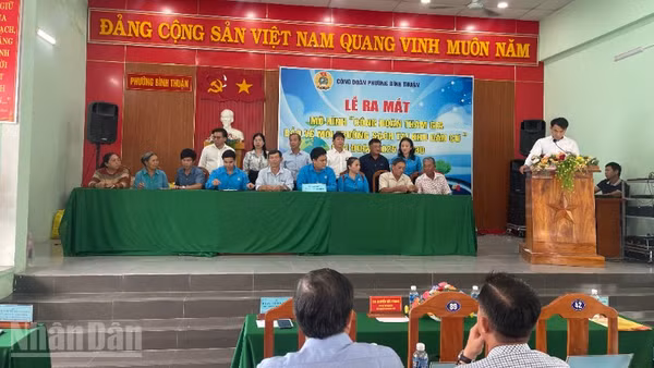 Lễ ra mắt Mô hình Công đoàn tham gia bảo vệ môi trường sạch tại khu dân cư giai đoạn 2025-2030.