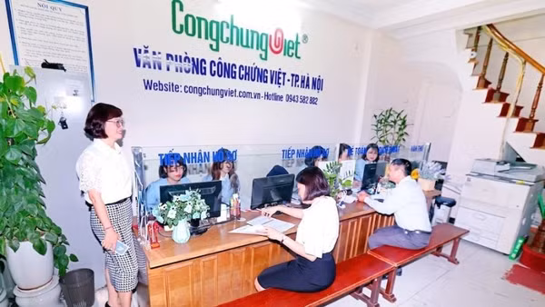 Văn phòng Công chứng Việt, thành phố Hà Nội. (Ảnh: TH)