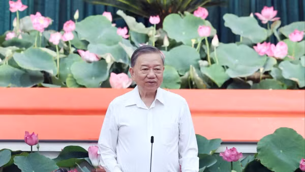Tổng Bí thư Tô Lâm chủ trì buổi làm việc. (Ảnh: THỐNG NHẤT-TTXVN)