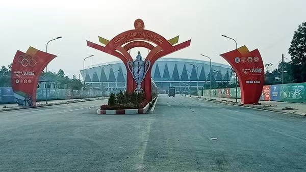 Sân vận động Thái Nguyên có thiết kế đẹp, được xây dựng hiện đại, đạt tiêu chuẩn quốc tế.