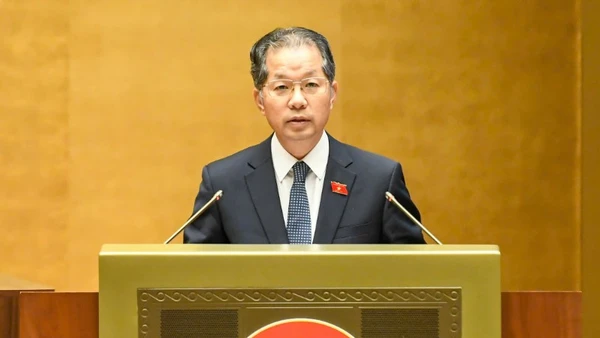 Chánh án Tòa án nhân dân tối cao Nguyễn Văn Quảng. (Ảnh: DUY LINH)