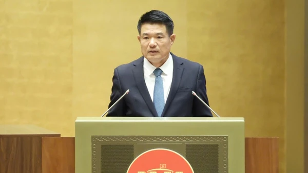 Viện trưởng Kiểm sát nhân dân tối cao Nguyễn Huy Tiến. (Ảnh: DUY LINH)