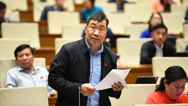 Đại biểu Thạch Phước Bình (Đoàn Vĩnh Long). (Ảnh: DUY LINH)