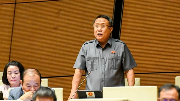 Đại biểu Hà Sỹ Đồng (Đoàn Quảng Trị). (Ảnh: DUY LINH)