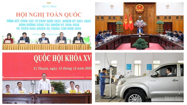 Tin nổi bật ngày 13/12: Thủ tướng Phạm Minh Chính dự Hội nghị tổng kết, triển khai nhiệm vụ trọng tâm ngành tư pháp; Chủ tịch Quốc hội Trần Thanh Mẫn tiếp xúc cử tri Cần Thơ