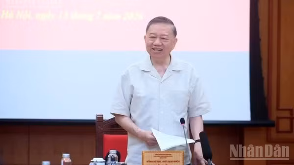 Tổng Bí thư, Chủ tịch nước Tô Lâm, Trưởng Ban Chỉ đạo Trung ương về phát triển khoa học, công nghệ, đổi mới sáng tạo và chuyển đổi số. (Ảnh: ĐĂNG KHOA)