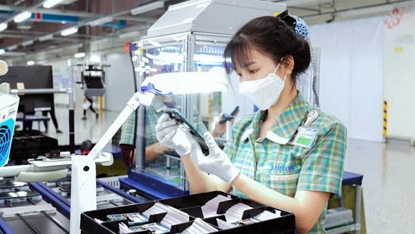 Samsung Thái Nguyên chiếm tỷ trọng lớn trong giá trị xuất khẩu của Thái Nguyên.