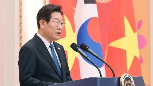 Tổng thống Hàn Quốc Lee Jae Myung. (Ảnh: TTXVN)