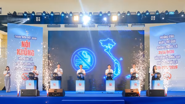 Mít-tinh hưởng ứng Ngày thế giới không thuốc lá (31/5) tại Hải Phòng.