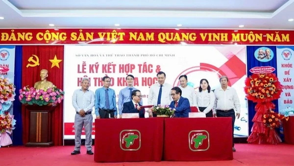 Ký kết hợp tác giữa Trung tâm Huấn luyện và Thi đấu thể dục thể thao Thành phố Hồ Chí Minh và Hội Y học Giấc ngủ Việt Nam.