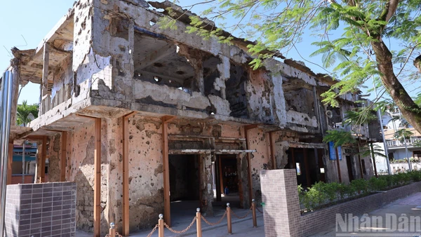 Trường Bồ Đề là công trình hiếm hoi còn lại sau cuộc chiến khốc liệt 81 ngày đêm bảo vệ Thành cổ năm 1972.