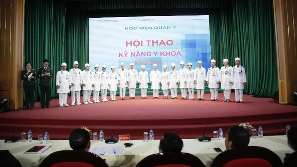Các đội tham gia Hội thao Kỹ năng Y khoa năm 2025 của Học viện Quân y.