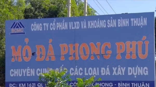 Mỏ đá Phong Phú - nơi xảy ra tai nạn.