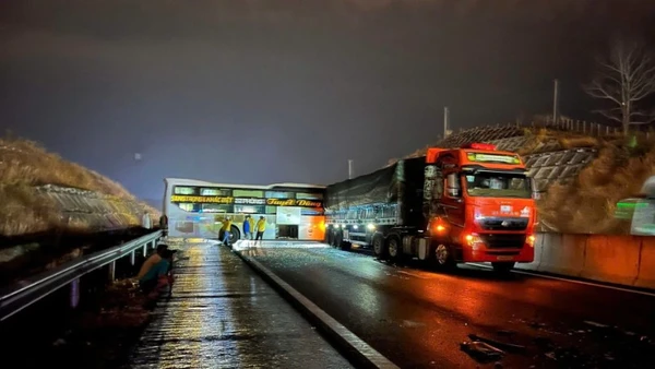 Hiện trường vụ tai nạn.