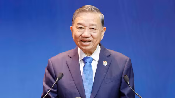 Tổng Bí thư, Chủ tịch nước Tô Lâm phát biểu chỉ đạo Đại hội Công đoàn Việt Nam lần thứ XIV. (Ảnh: TTXVN)