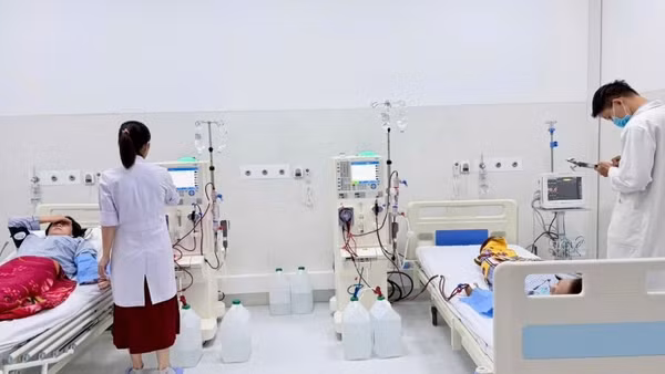 Bệnh nhân được chạy thận nhân tạo tại đặc khu Côn Đảo. 