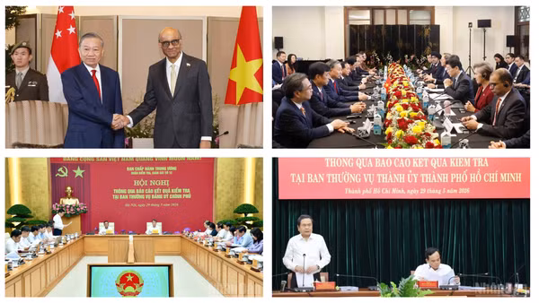 Tin nổi bật ngày 29/5: Tổng Bí thư, Chủ tịch nước Tô Lâm và Phu nhân bắt đầu thăm cấp Nhà nước Cộng hòa Singapore; Thông qua dự thảo Báo cáo kết quả kiểm tra tại Ban Thường vụ Đảng ủy Chính phủ